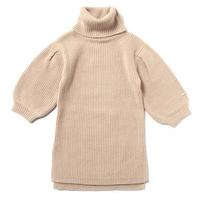 【20%OFF】ボリューム袖タートルネックワンピース