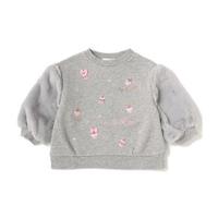 【30%OFF】カップケーキフェイクファー袖裏毛トレーナー