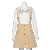 【30%OFF】サスペンダーつきスカート