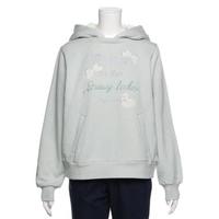 【30%OFF】ラメ裏毛スワンパーカー