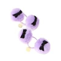 【30%OFF】リボンつきポンポンヘアゴム