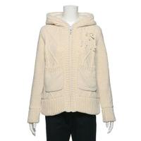 【40%OFF】フード内ボアモールニットケーブルフルジップパーカー