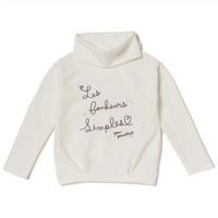 【50%OFF】【キッズサイズ向け】スヌードつきボーダートレーナー