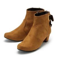 【50%OFF】バックリボンショートブーツ