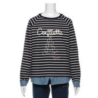 【50%OFF】フェイクレイヤードトレーナー