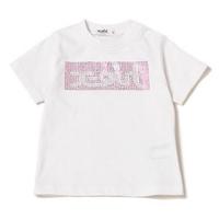 【50%OFF】ラインストーンボックスロゴTシャツ