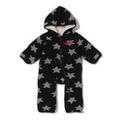 【50%OFF】星柄ジャカードフードつき裏ボアカバーオール