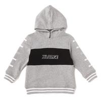 【50%OFF】切り替えロゴ裏毛パーカー