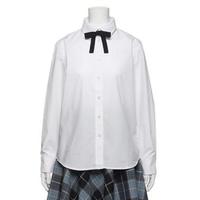 リボンつきベーシックブラウス