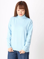 [GIORDANO]ハイネックルーズニット