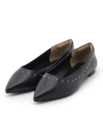 スタッズ付フラットシューズ/ボルドー(064)