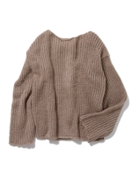 2wayモヘアニットトップス/ベージュ