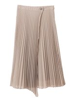 AUTUMNチェックプリーツスカート/ベージュ