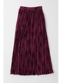 BRUSHED ROSE PLEATS スカート/PUR