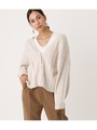 BUTTON SHORT CARDIGAN/L/BEG1