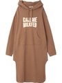 CALL ME HOODED DRESS/ベージュ