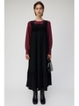 CORDUROY COMBI ドレス/BLK