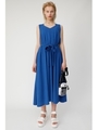 CUT FLARE LONG ドレス/BLU