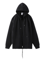 CUT OFF SWEAT HOODIE/ブラック
