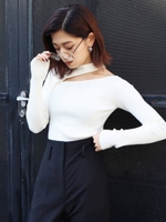 CUTTING TIGHT KNIT/WHT