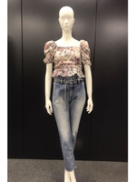Corset Tapered H／W DENIM PT/L/BLU1