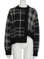 DOUBLE CHECKED KNIT PO/BLACK