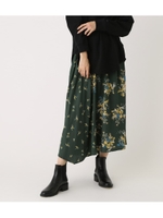 FLORAL ASYMMETRY SKIRT/柄GRN5