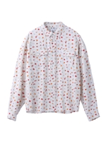 FLORAL WESTERN SHIRT/ホワイト