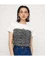 FRONT GATHER BUSTIE T／SH/M/WHT7