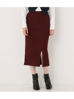 FRONT SLIT RIB M／SK/BRN