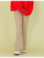 Flower pants/BROWN