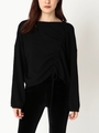 FドロストニットTOP/BLACK