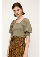 GATHER PUFF SLEEVE TOPS/KHA