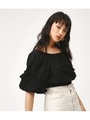 GRAND VICHY SQUARE N／C TOPS/BLK