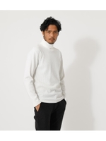 HEAVY WAFFLE TURTLENECK TOPS/WHT