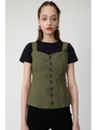 HI STRETCH F／BUTTON BUSTIER/L/KHA1