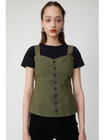 HI STRETCH F／BUTTON BUSTIER/L/KHA1