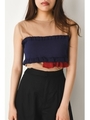 KNIT FRILL COMBI T／T/BEG