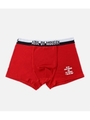 LOGO MESSAGE BOXER SHORTS/RED