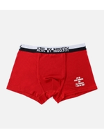 LOGO MESSAGE BOXER SHORTS/RED