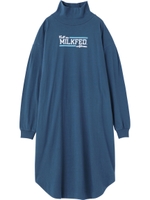 LOGO TURTLENECK DRESS/ブルー