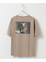 MARK GONZALES×tk.TAKEO KIKUCHI 別注プリントオーバーサイズTシャツ/マークゴンザレス/ライトベージュ(051)