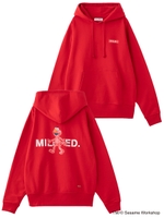 MILKFED. x SESAME STREET SWEAT HOODIE ELMO/レッド