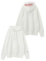 MILKFED.×CHAMPION BAR SWEAT HOODIE/ホワイト