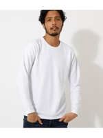 MOSS STITCH LONG TEE/WHT