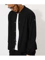 NYLON STRETCH RIB COACH JACKET/BLK