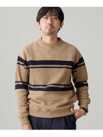 Nano Blending ラグランクルーネックスウェット/ベージュ(040)