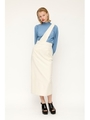 ONE SHOULDER JUMPER スカート/IVOY3