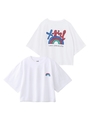 RAINBOW CROPPED S/S MENS TEE/ホワイト