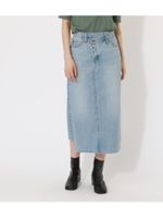 REMAKE DENIM MIDI SKIRT/L/BLU1